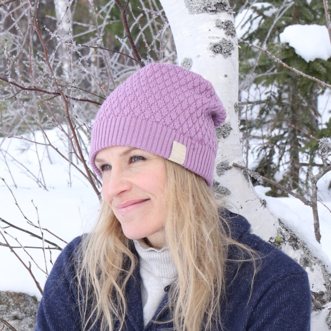 KNUPPU textured merino beanie