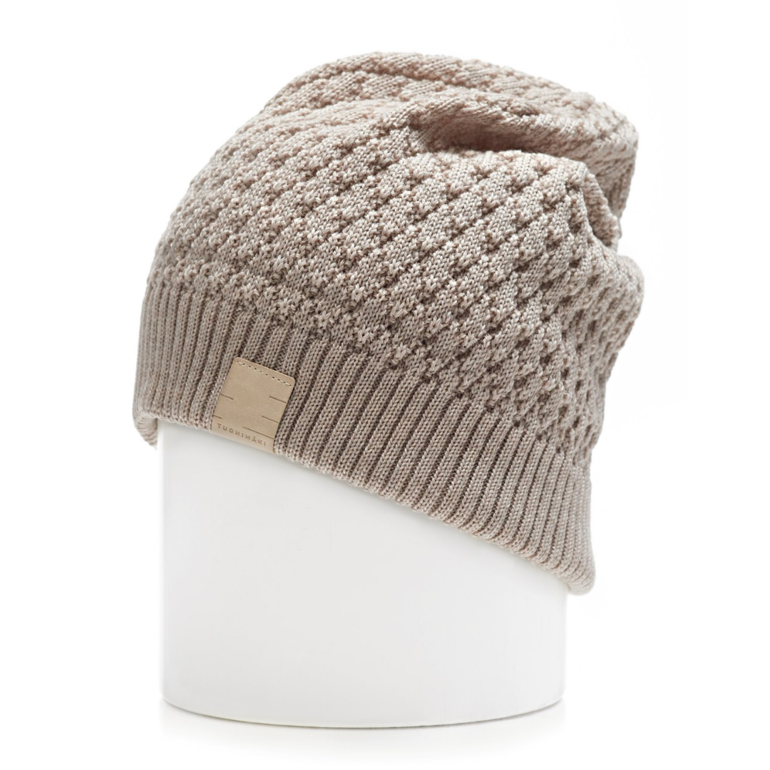 KNUPPU textured merino beanie