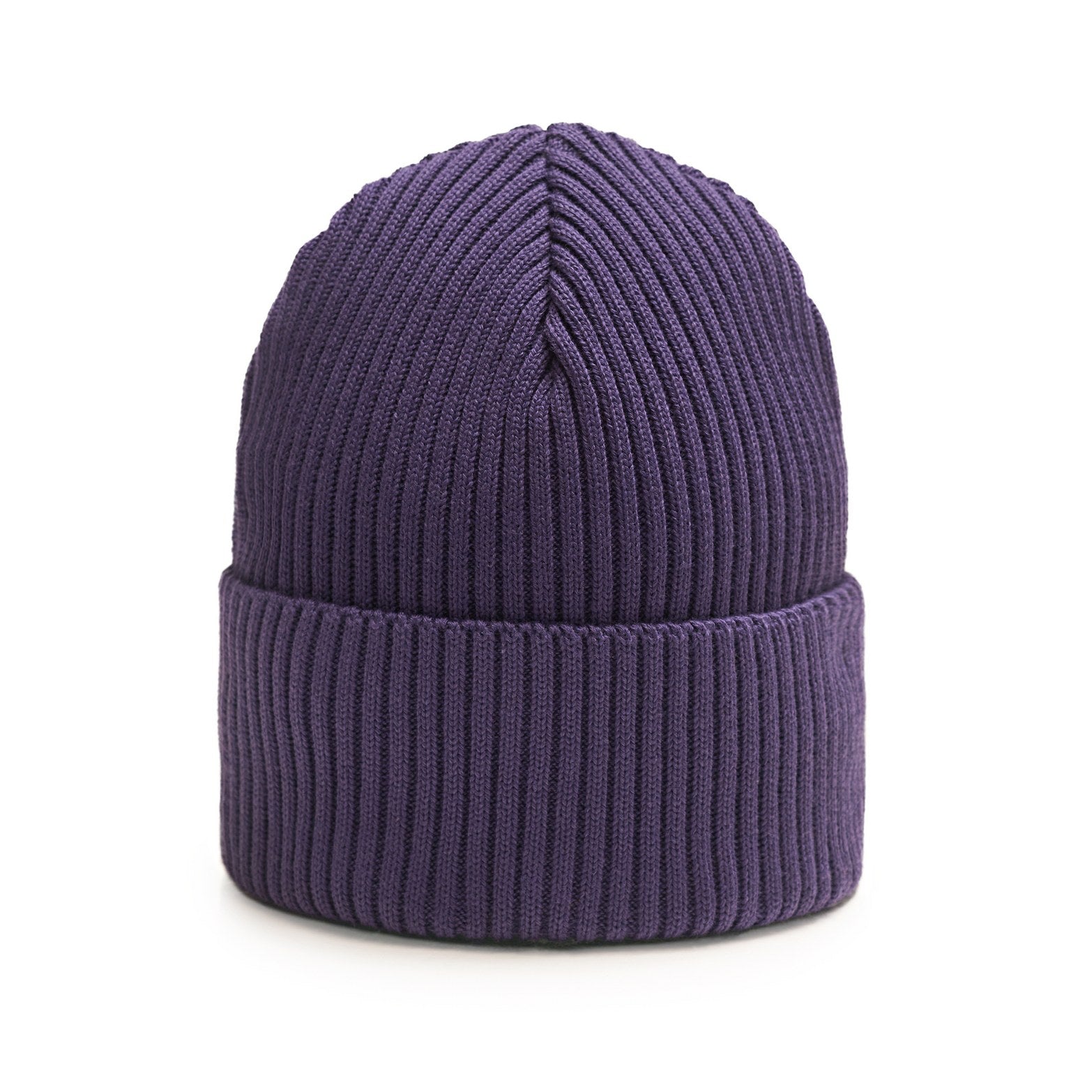 Ribbed beanie for adults in organic cotton. Several color options.
