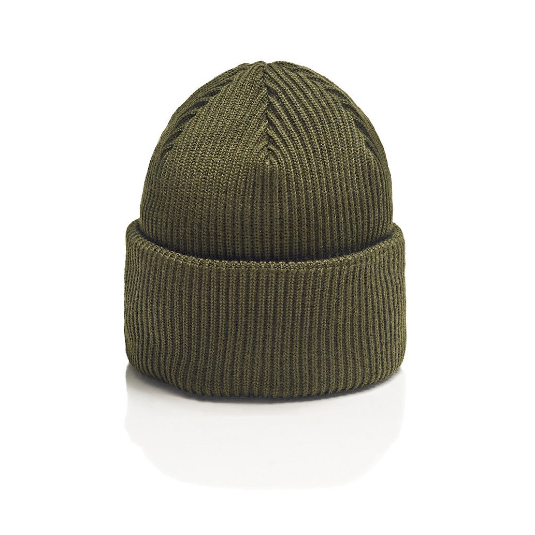 Merino beanie green for adults