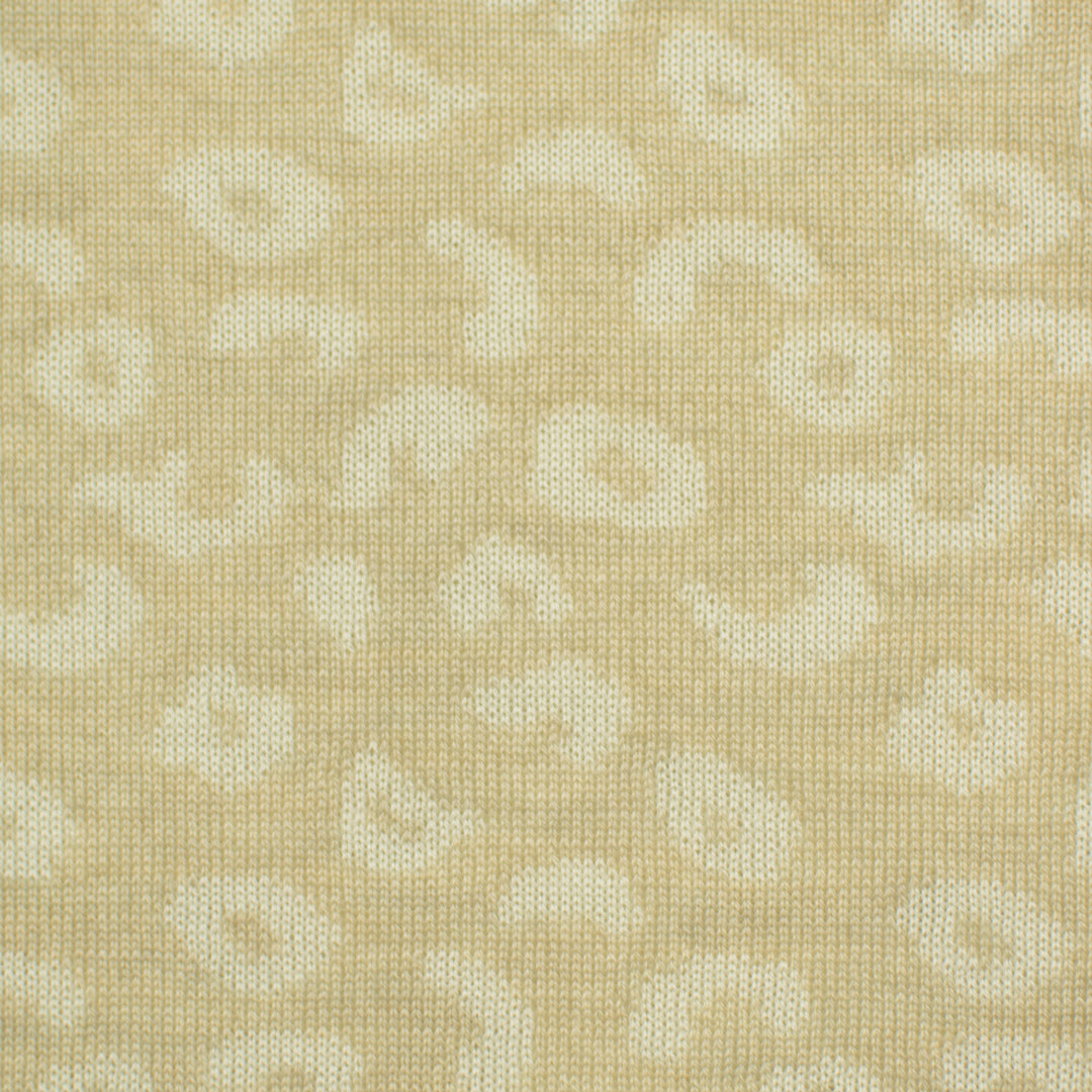 Merino knit patterned KISU, Vanilla-Natural white