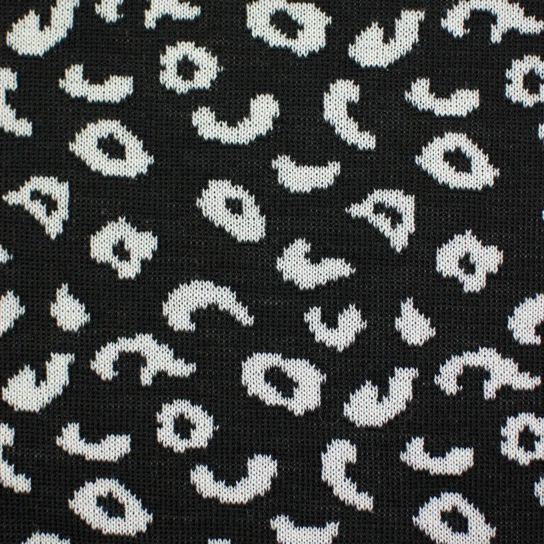 Merino knit patterned KISU, Vanilla-Natural white