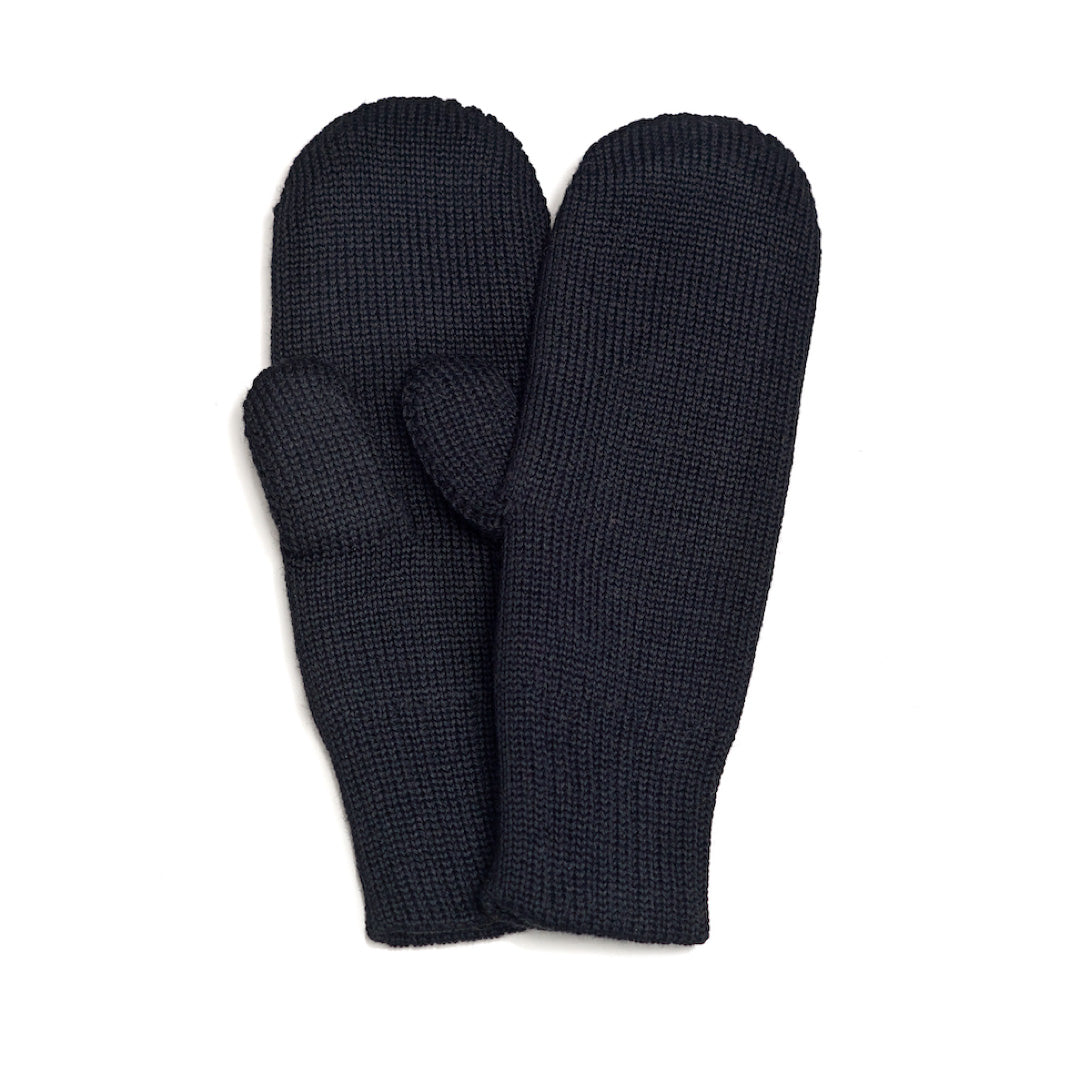 Children's gloves merino wool black