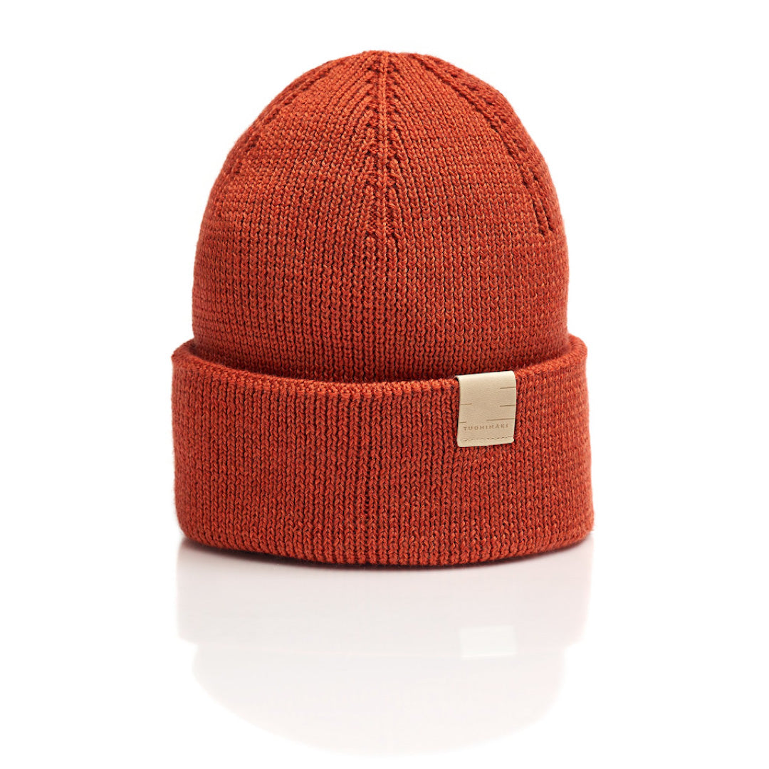 Merino beanie for adults, orange
