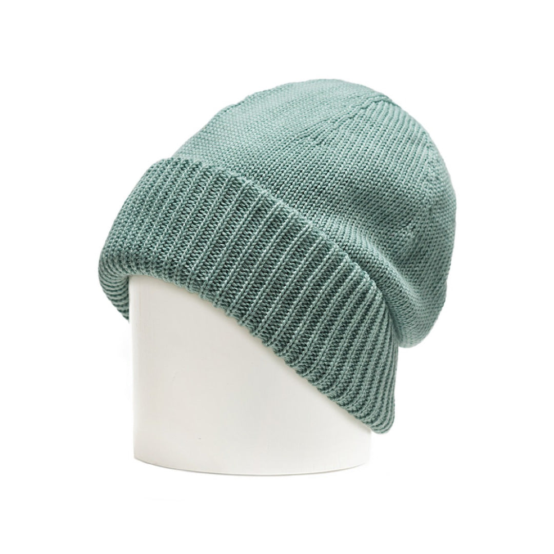 Adult's Merino beanie mint green XXL
