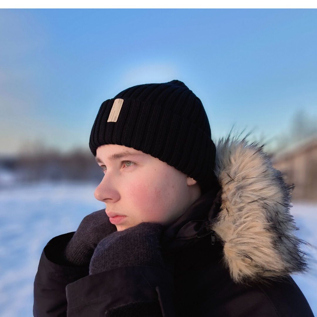 KUSTAVI Merino beanie for adults